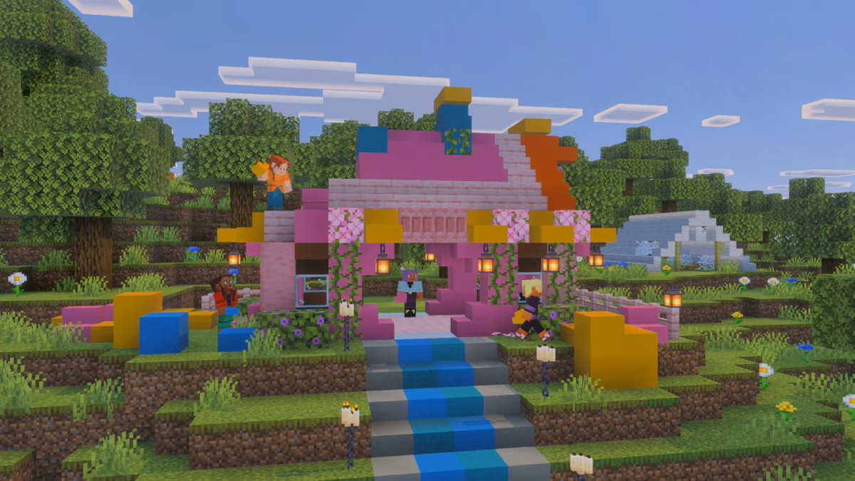 denfaminicogame's tweet photo. 【新要素】『マイクラ』でコンクリートの階段・スラブが全16色で建築可能に。ほかのキャンプや建造物への道を示した“地図”も新登場
https://t.co/eekcKD6yHC

Javaのスナップショット版で触れることが可能。Bedrock版のベータ・プレビューにも近日中に実装される予定 https://t.co/zVxL3zDAtS