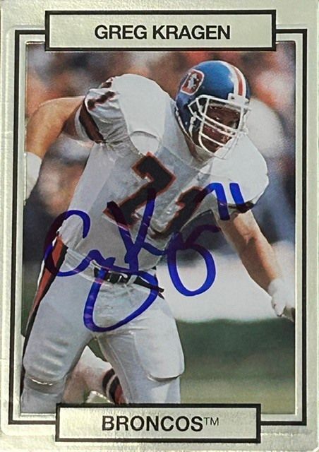 kane_autograph's tweet photo. Greg Kragen played in three Super Bowls during his 13-year NFL career and was part of Denver Broncos teams that reached Super Bowls XXI, XXII, and XXIV. Tough, dependable, and one of the league's most consistent defensive linemen. #TTM #NFL #Autographs #KaneAutograph https://t.co/SEyWhu4FhX