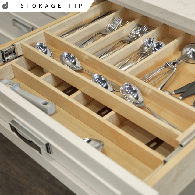 durasupreme's tweet photo. STORAGE TIP: Maximize your drawer space with a Two-Tier Wood Cutlery Tray from #DuraSupreme to organize silverware and utensils on two levels within the #drawer.

https://t.co/exlXrO7FVL 

#storagetip #storage #cabinetry #cabinets #kitchens https://t.co/L5vsLAKdcU