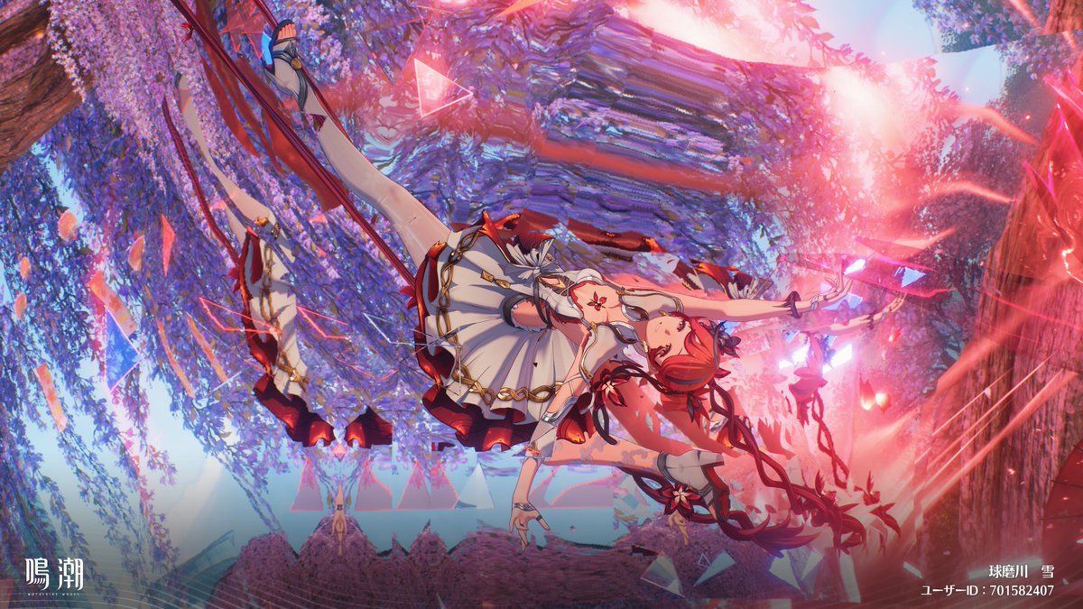 misogi0129's tweet photo. やば、世界いち可愛いツバキちゃんが撮れた🥰無加工のゲーム内写真です✨
バレリーナみたいな戦闘モーションがとても魅力的なツバキちゃん、可愛い😍
鳴潮は戦闘モーション中でもキャラクターの表情まで作り込まれててすごい。
#鳴潮　#ツバキ https://t.co/xNVvKv6yE8