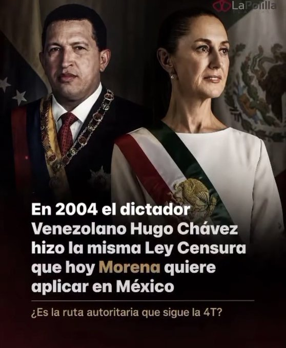Mavcmx's tweet photo. @la_4tv @LuisaAlcalde @GobCDMX Lo mismo hizo Chavez y ya vimos como término Venezuela https://t.co/kEg9kk5xuO