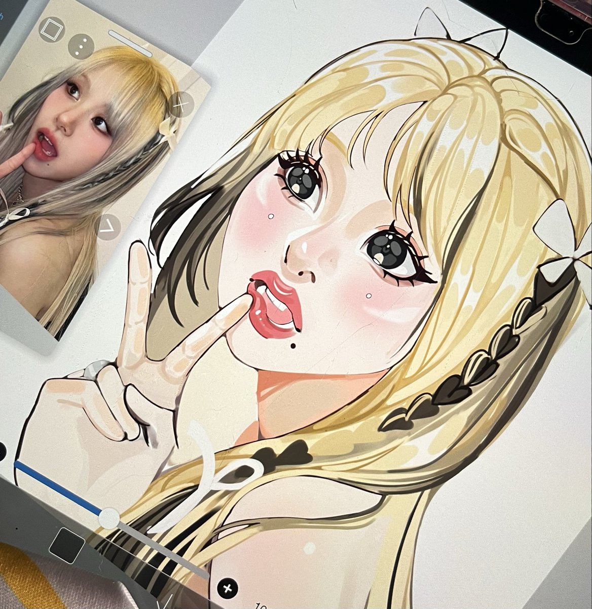 elyvieen's tweet photo. chae wip again, will be posting the final piece tmr — finally <3 https://t.co/ezpRkGx7wc