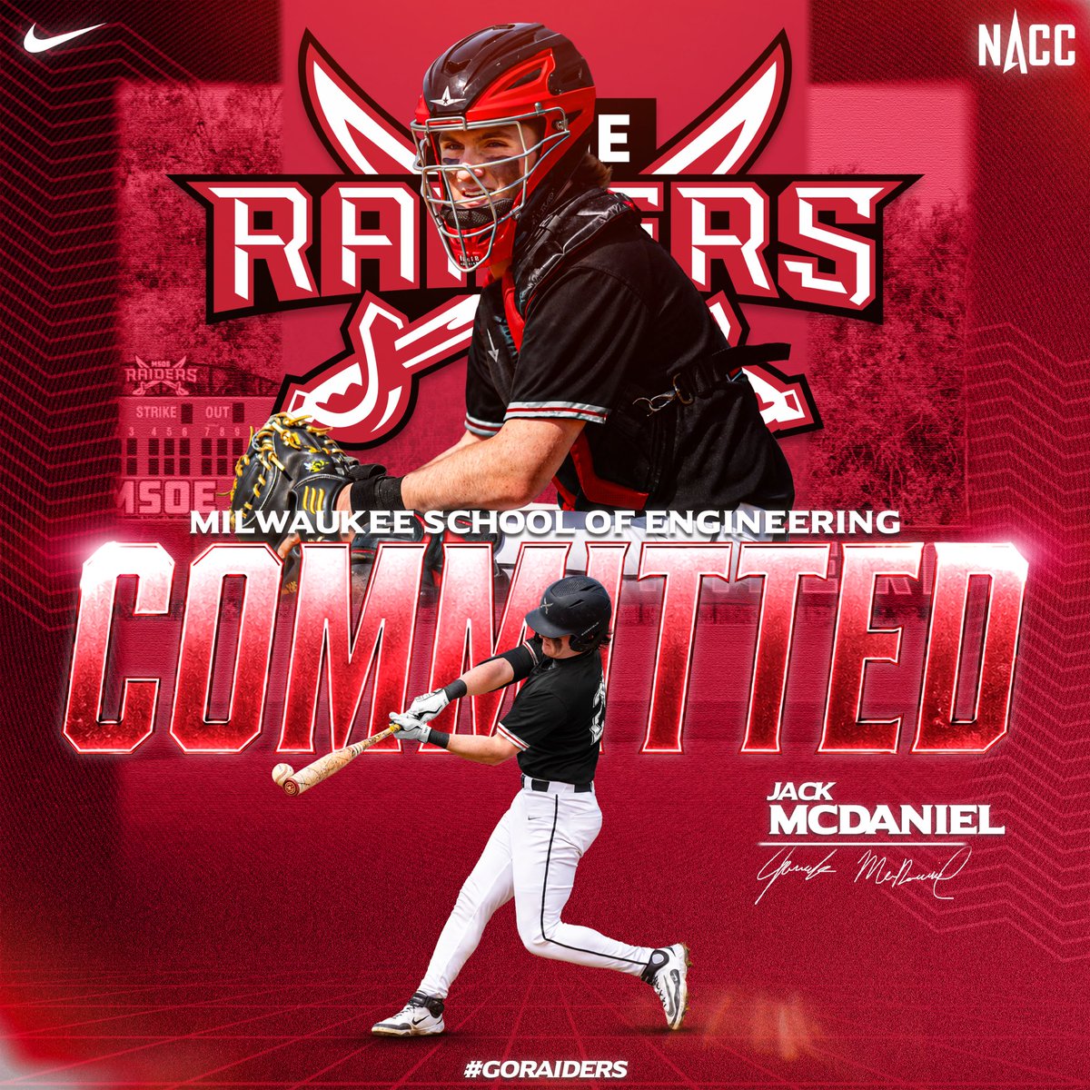 jackmcdaniel00's tweet photo. Committed. Excited for the next four! Go Raiders! @PrepBaseballIL @Sparks_North @MSOE_Baseball @Adrian3Santiago @AJ_Smith22 @HSHSBaseball26 https://t.co/BvtEnCbF5m