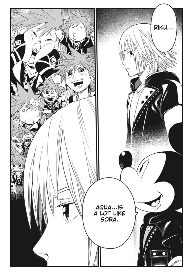 sorikudaily's tweet photo. kingdom hearts iii manga・❥・aqua's a lot like sora【ソラとリク】 https://t.co/4ugz34IQZu