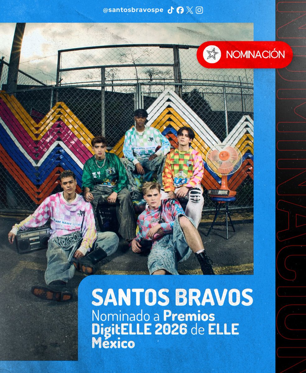santosbravos_pe's tweet photo. 🔵⭕️ @santos_bravos

¡Felicidades a SANTOS BRAVOS por su nominación a los Premios DigitELLE 2026 de ELLE México! 🏆❤️‍🔥

Este logro es posible gracias al increíble apoyo de DUAL. ¡Sigamos demostrando nuestro amor por los chicos y votemos por ellos! ✨

 📎→https://t.co/A6dB0XBbvi

#SantosBravos #STBV #Santos_Bravos #AlejandroAramburu #DrewVenegas #GabiBermudez #KauêPenna #KennethLavill