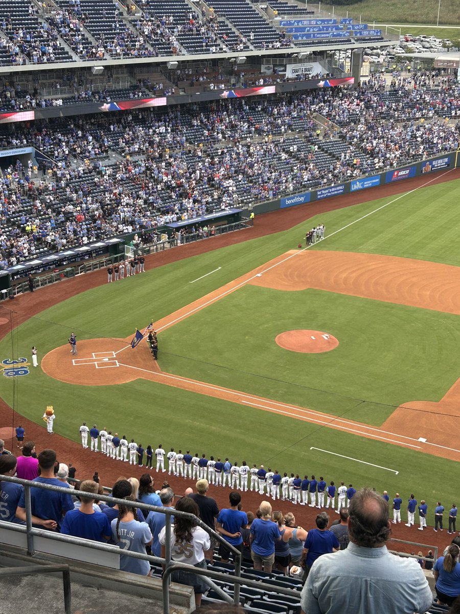 keithbuderus's tweet photo. Twins skipped the national anthem tonight. 8/4/26 at The K https://t.co/LSfFFxYaM7