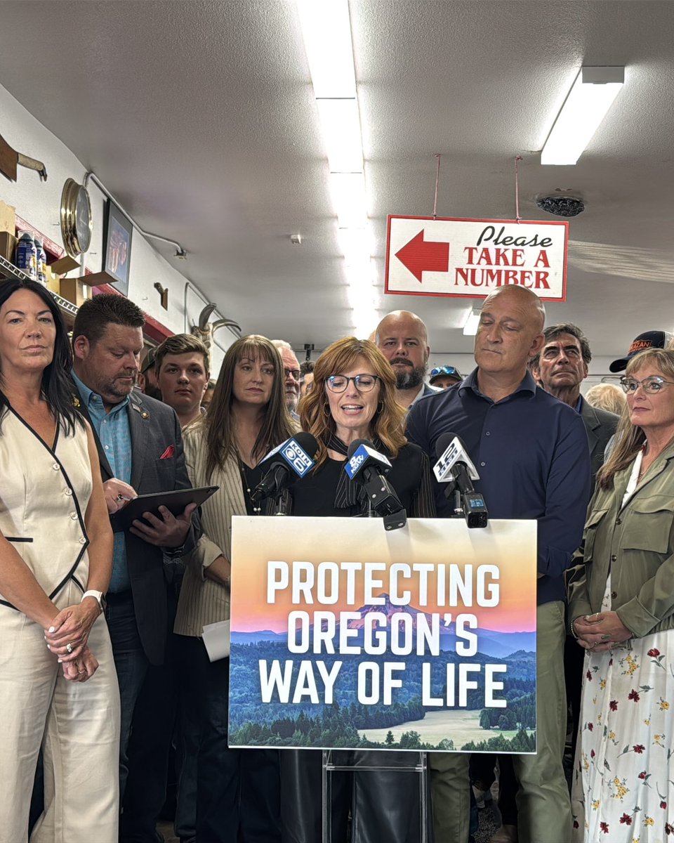 ChristineDrazan's tweet photo. IP 28 may have failed to qualify for the ballot this time, but the next attempt to criminalize hunting, fishing, farming and ranching is coming.

That’s why I’m proposing a constitutional amendment to let Oregon voters protect these rights once and for all.

It’s time to stop playing defense. Let’s protect affordability, Oregon jobs and our way of life.

Watch the full announcement: https://t.co/L0s0HkxXpx
