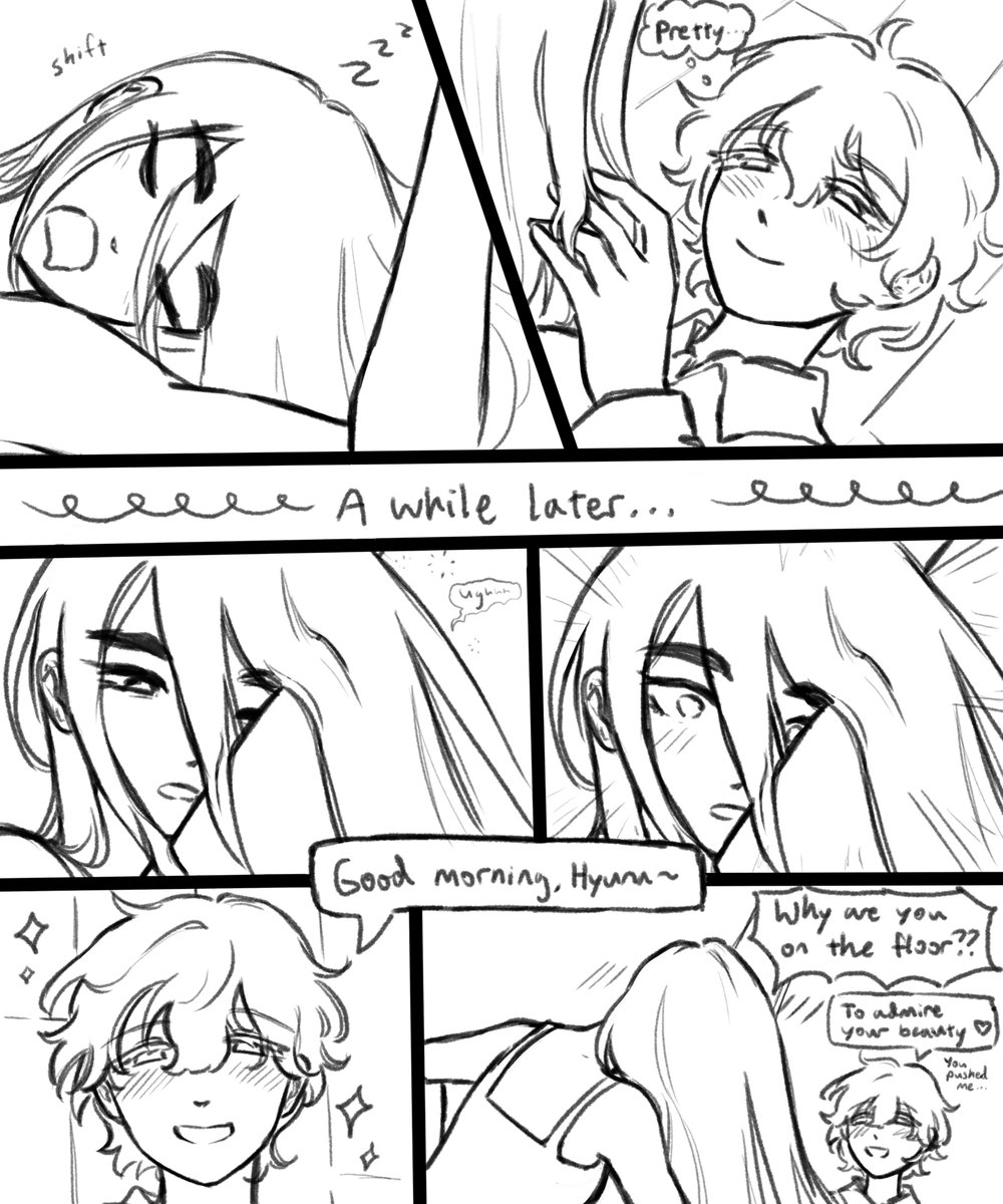 lemelonbread's tweet photo. strange sleeping habits #hyuluka #luhyu #alnst https://t.co/o7kROZRyTz