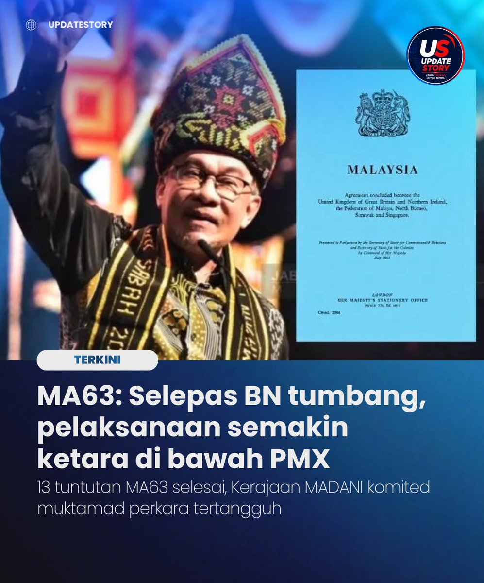 UpdateStory26's tweet photo. Rakyat Sabah boleh nilai sendiri.

Siapa PM yang paling kerap turun padang ke Sabah? Siapa yang konsisten bercakap dan menggerakkan pelaksanaan MA63?

Prosesnya bukan semalaman, tetapi langkah demi langkah sedang dilaksanakan.

Bukan sekadar janji. Rakyat sedang melihat sendiri. https://t.co/cFwaZ41kJc