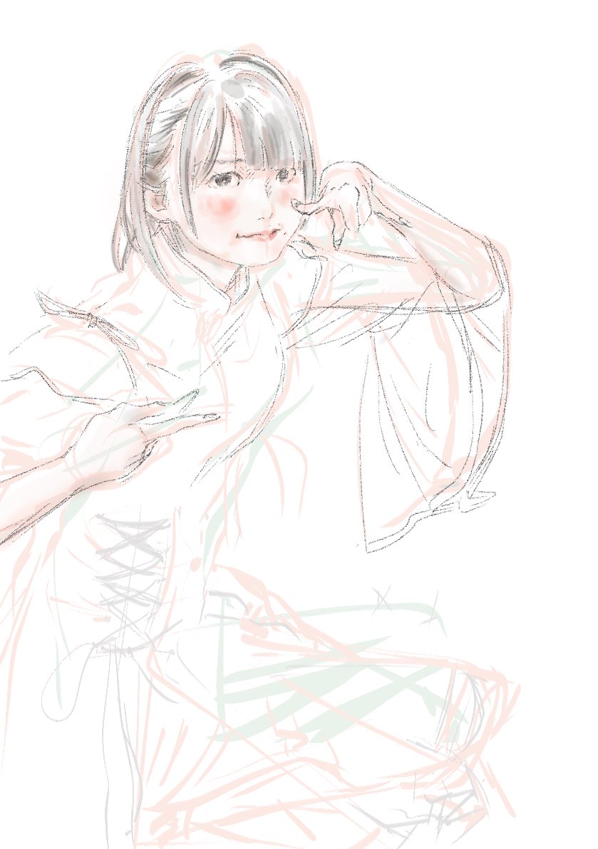 shi__z's tweet photo. 下描き https://t.co/lJUBJW7MA8