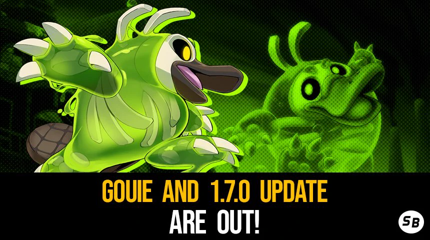 Thumbnail Graphic depicting Gouie from Rivals of Aether II