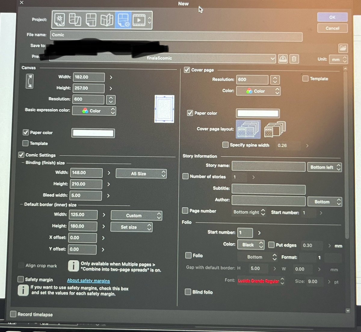 Joshcoon93's tweet photo. @flamboYAAnt Hey Yaa, thanks for replying! 
I meant like the comic pages setup. 
Your's looks so different (in a good way haha) 
Also do you use the "create a frame" tool for the frames or just the rectangle/line tool? 
Thank you so much 🩷🩷 https://t.co/W6csF1S5Zl