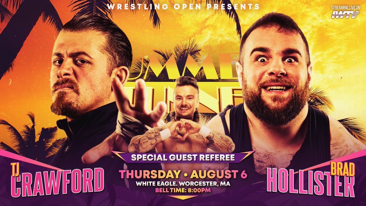 WrestlingOpen's tweet photo. SPECIAL GUEST REFEREE

@LoveDoug_ makes the call between @TJCWrestling and @BigBaconBrad.

Will Big Business finally settle everything?

Summer Stunner - Night Two.

Thursday.

Worcester.

Link in Bio for 🎟️
or $10 at the door https://t.co/NZLqJABBKY