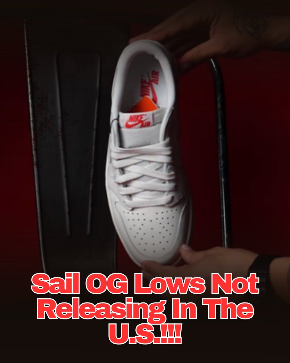 MrUnloved1s's tweet photo. Sorry folks. The AJ1 OG Low Sails will not be getting a full on US release and if you see a spot releasing them, grab em cause it will most likely be a limited drop.
📷 droper 
The focus is love https://t.co/xuTm0BY1WZ
