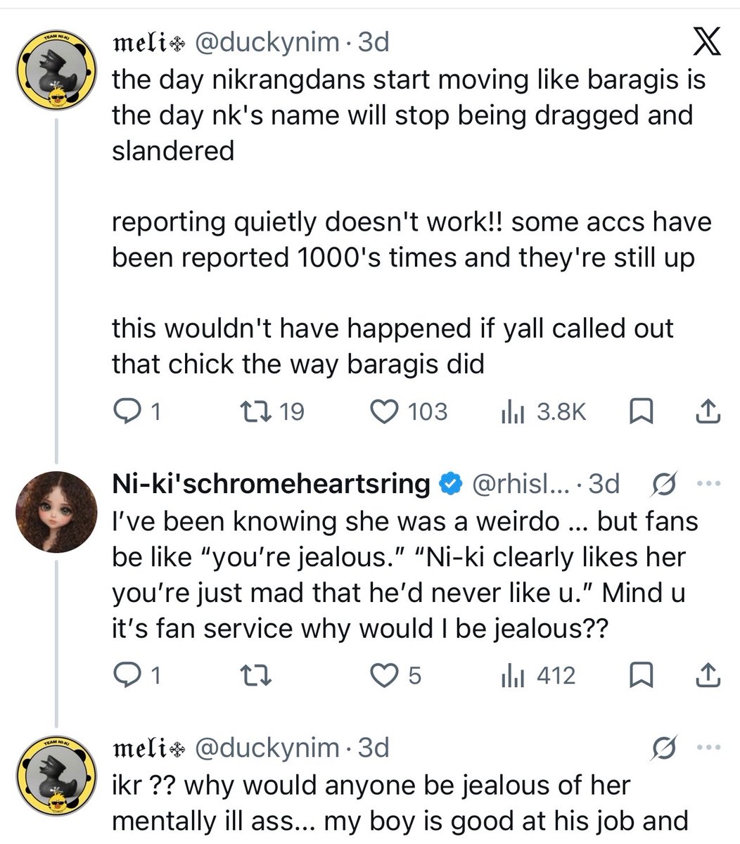 yaallahhelp360's tweet photo. @jaeyuntuned @duckynim meli you are such a hypocrite and an evil person you were front line bullying @sweeter_nk directly calling her names and insulting and making lies about her and you personally told her to fuck herself up. And you coward instead of apologizing now deleted your tweets https://t.co/0sozXOT6XD