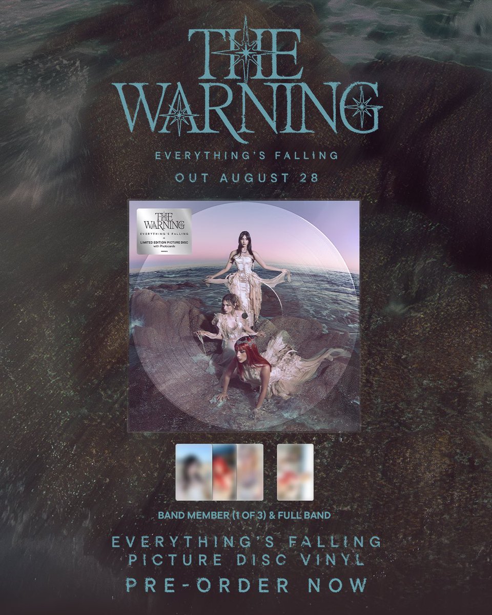 TheWarningBand2's tweet photo. August 28 is almost here ‼️🪽

We’re bringing back signed vinyls &amp; CDs for one final restock, along with all the album variants! 👇🏻

https://t.co/meMHlgUPBe https://t.co/cPPXrh4W8V