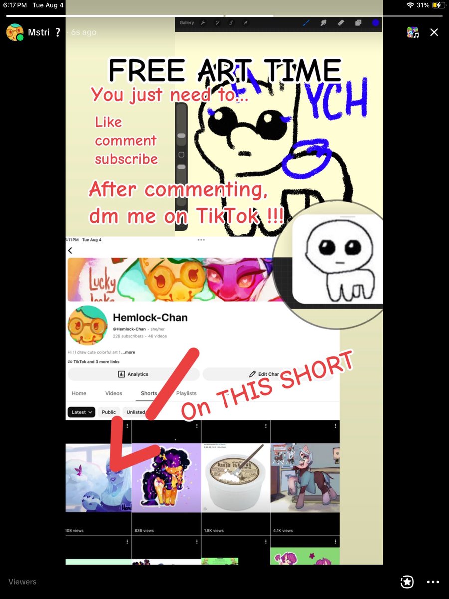 Hemlock_Chan's tweet photo. hi friends !! do you want free art? ♡

i’m giving away a free pony autism creature ych!

all you have to do is:
♡ subscribe to my youtube
♡ like the short
♡ leave a comment on it
♡ then comment your oc here when you’re done!

that’s it hehe ♡ good luck !!

#mlptwt #mlp https://t.co/i52b4htMJv