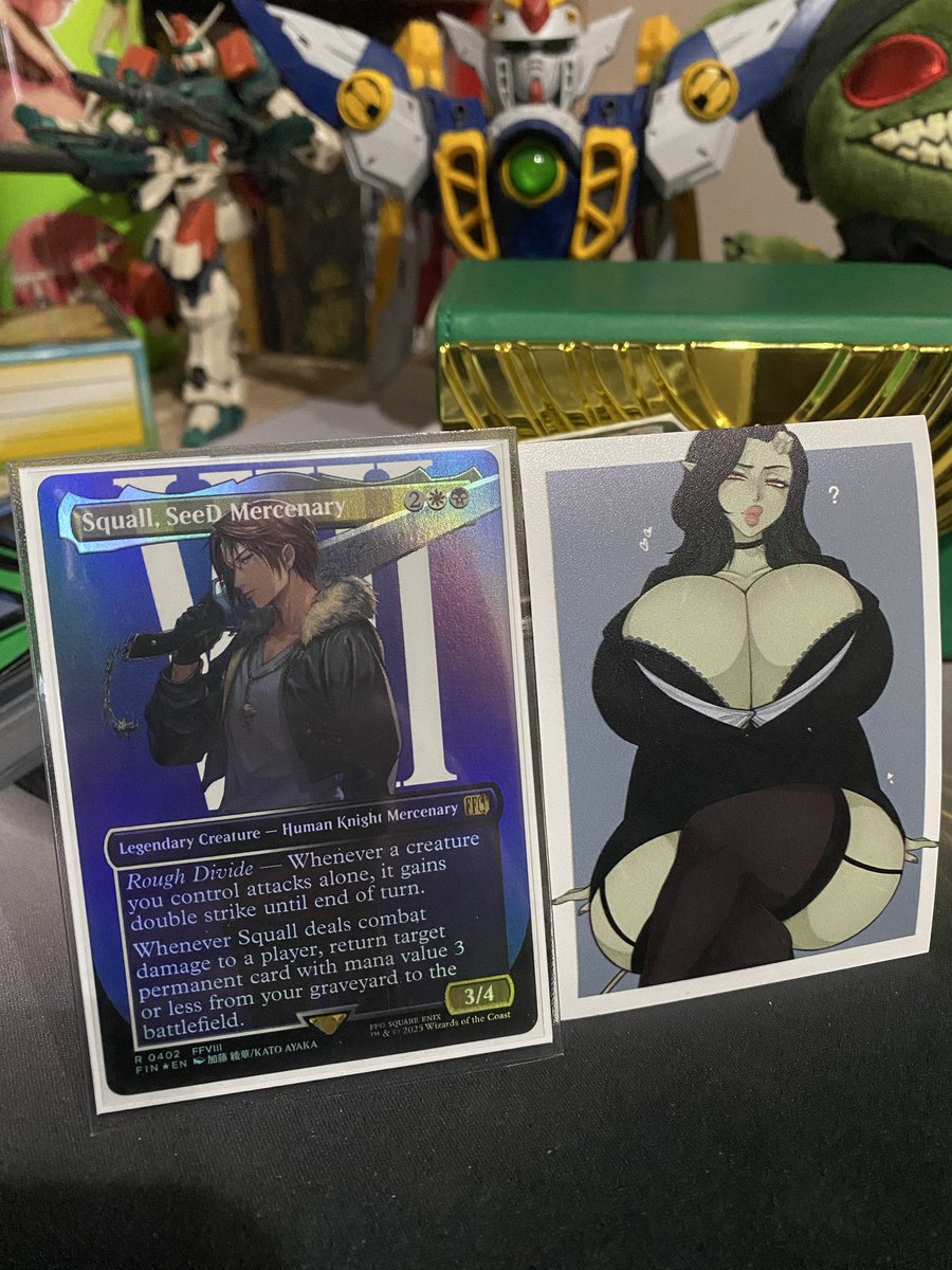 EclipsePlz's tweet photo. With the help of @spookiebuni I’ve finally been able to put the finishing touches on my Squall SeeD Mercenary deck!
#mtg #finalfantasyVIII https://t.co/SBrxOamTsU