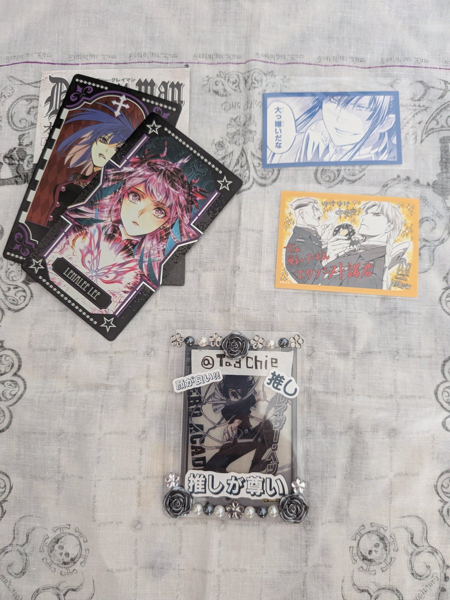 Ta3Chie's tweet photo. Dグレ　D.Gray-man

譲　
オーロラアルカナコレクション　
リナリー
ぺたコレクション
神田、リンク

求　
オーロラコレクション　ラビ❤
ぺたコレ　ラビのカラー❤>他ラビ⭕️

郵送希望　
ミニレター可能です
気軽にお声掛けください✨️ https://t.co/KDYxTXIQo3
