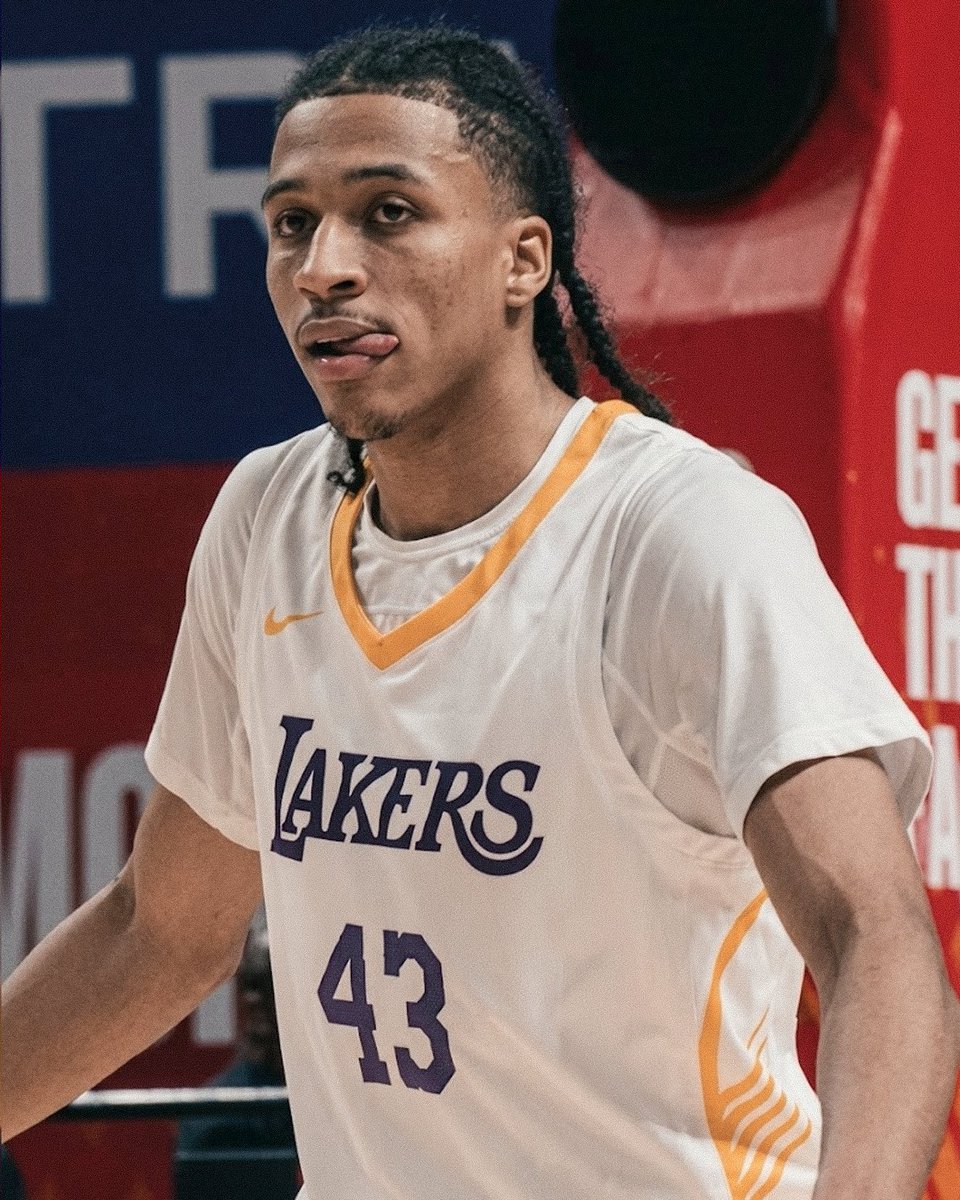 PurpGoldLakers's tweet photo. Rookie Cameron Carr will be the only Laker to miss the Slovenia team bonding trip per Marc Stein (The Stein Line).

Carr is required to attend NBA rookie orientation, which conflicts with the trip's dates.

(https://t.co/J3lMLOuNng https://t.co/HdIHu8lL4K