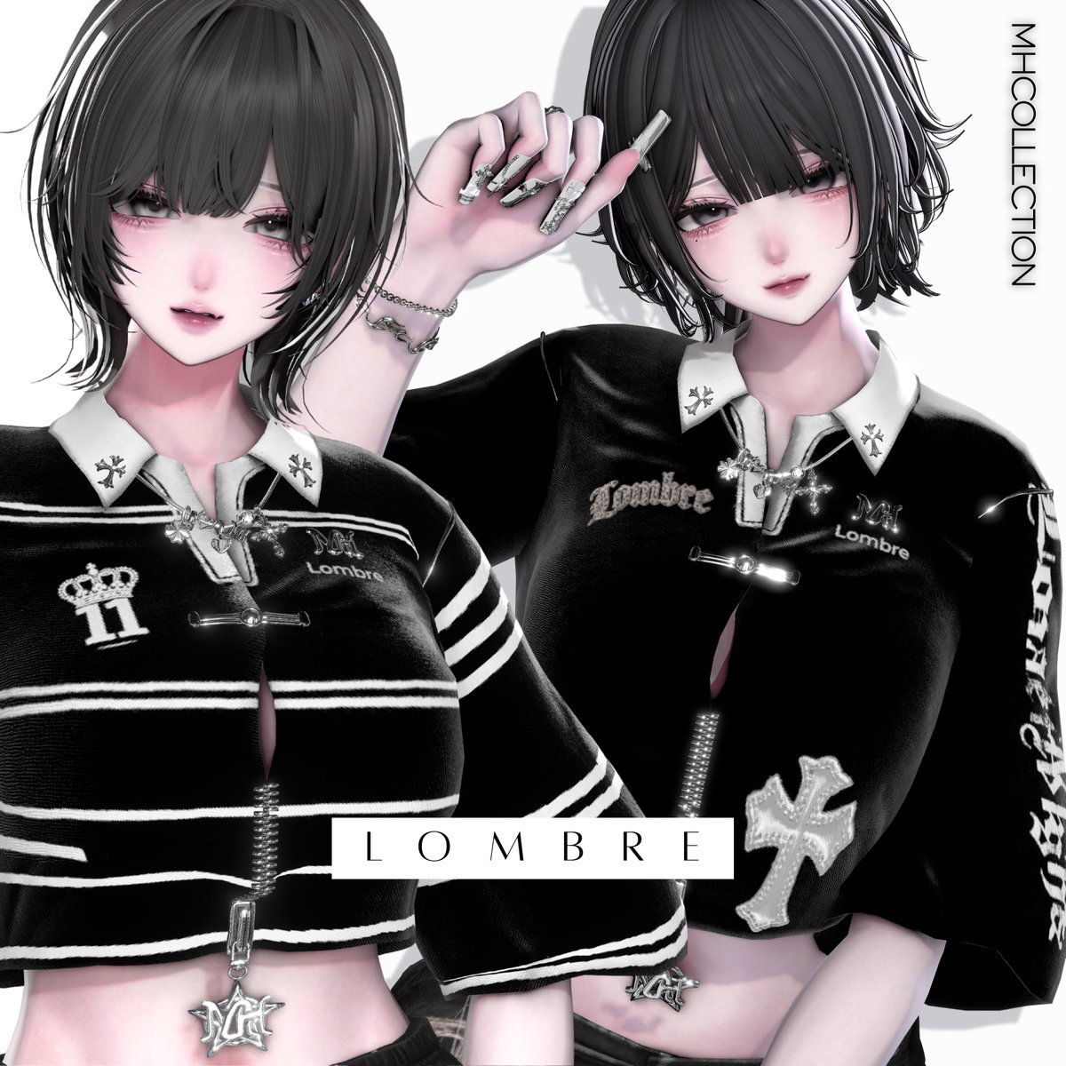 mochihamu888's tweet photo. ✞✟プレゼントキャンペーン✞✟
新作衣装【MH Lombre】 tops+necklace
を3名様にプレゼント🎁

🔗商品ページ https://t.co/8khRemh5Qt

📎参加方法 
①@mochihamu888をフォロー 
②この投稿をリポスト

BOOTHのスキが100毎に当選枠1名UP❤️‍🔥

🗓締切り：8月8日  
#MHcollection #VRChat https://t.co/253MVcROQF