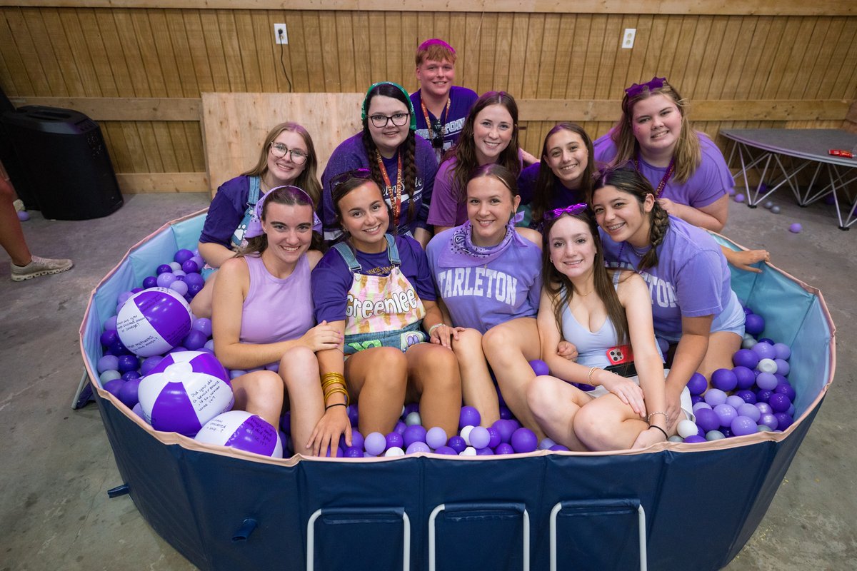TarletonState's tweet photo. Our newest Texans had the best time at Duck Camp 2 🏕️💜🐥

#TarletonState #BleedPurple https://t.co/DozTlruU5f