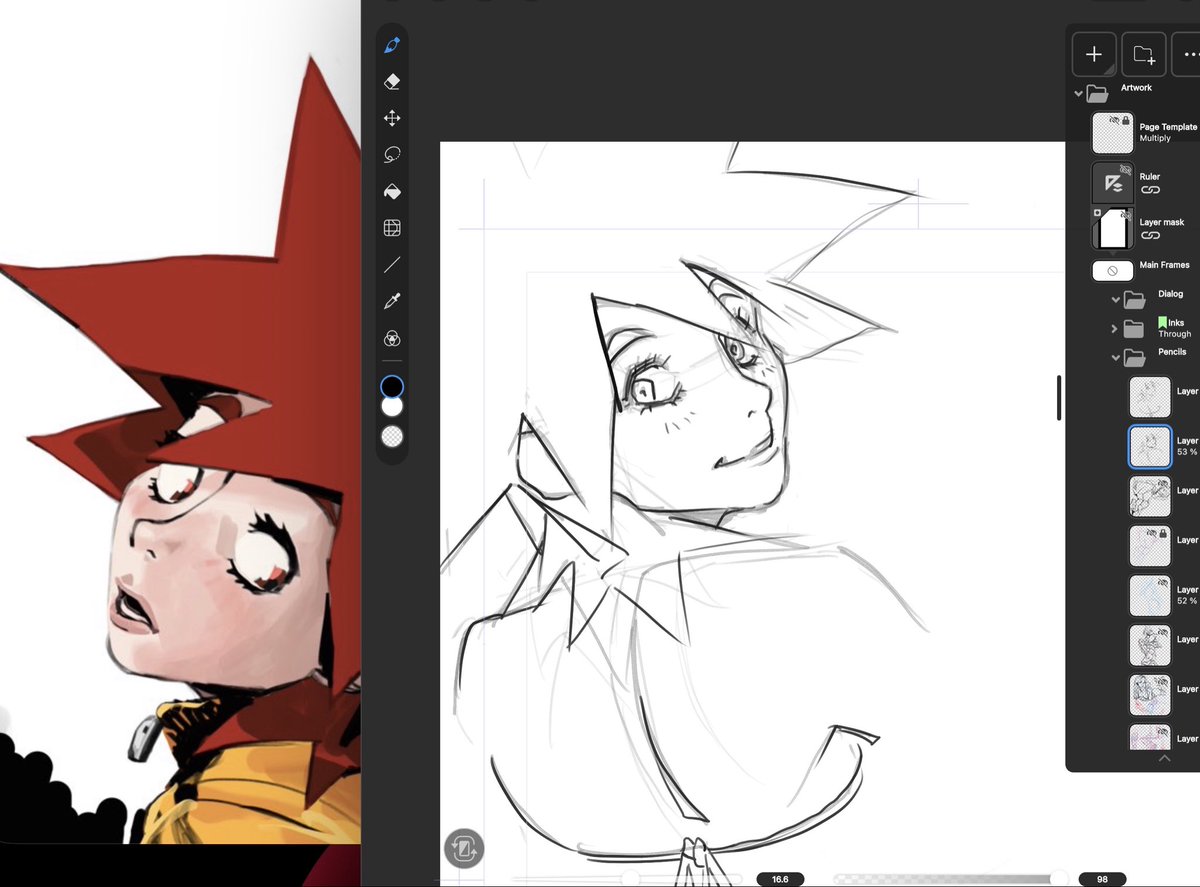 vaka1untitled's tweet photo. Trying to remember how to draw my own OC 😭 https://t.co/is7jZe6Pok