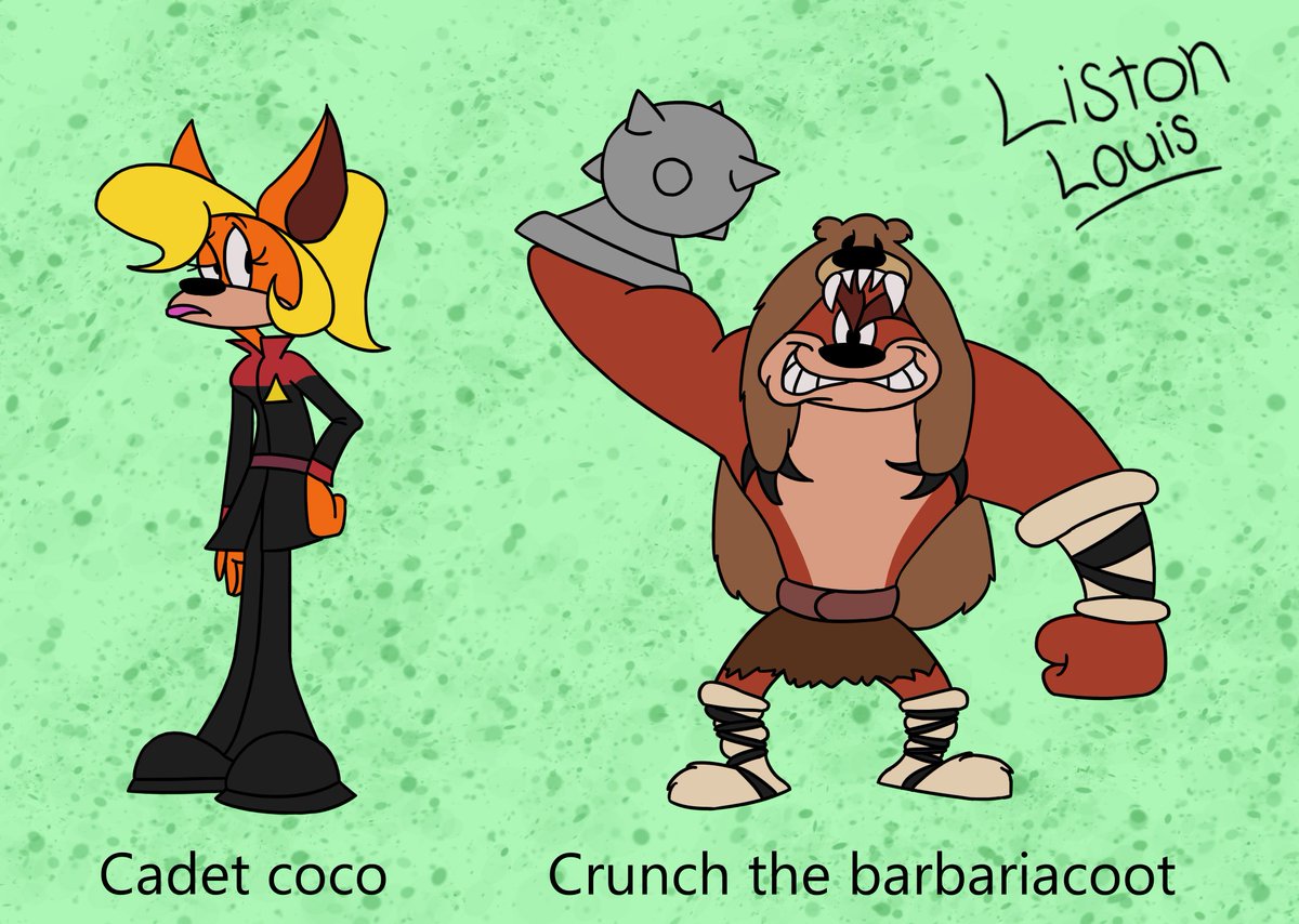 LouisListon's tweet photo. What if Crash tag team racing, had more outfits for the rest of the cast?
#CrashTagTeamRacing
#CrashBandicoot #CocoBandicoot #CrunchBandicoot
#drneocortex #NinaCortex #ngin #VonClutch #PasadenaOPossum https://t.co/DI6LWmKxyB