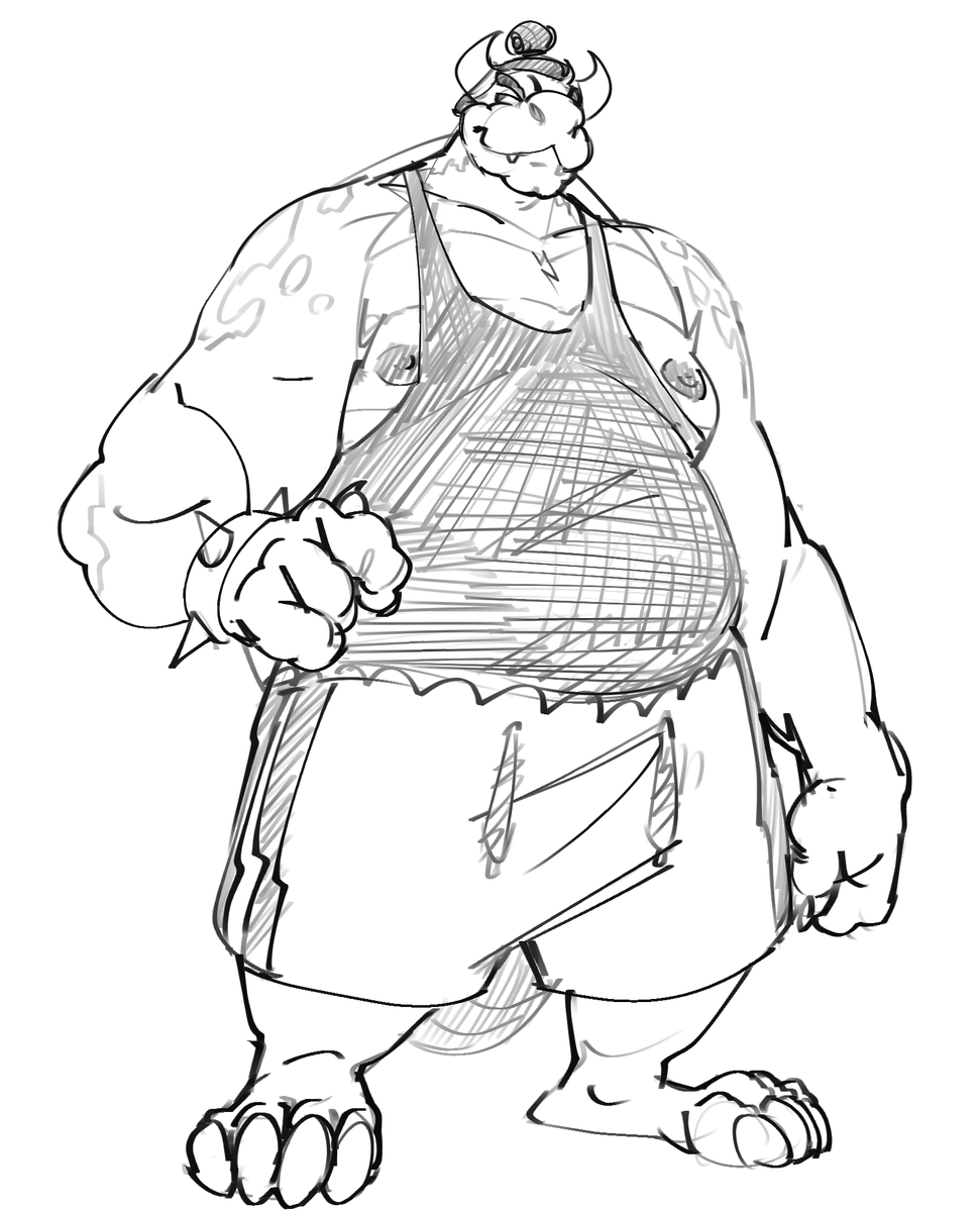 RSCDinner's tweet photo. Bowser doodle i made for this day https://t.co/wM1nXxV7Xq