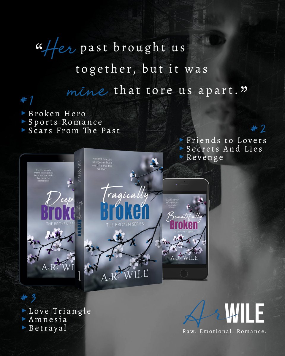 arwile_author's tweet photo. Her past brought us together, but it was mine that tore us apart.

📚 TRAGICALLY BROKEN
• Love triangle
• Sports romance
• Broken hero
• Romantic suspense
Read now 👉 https://t.co/OcpX9yHSdX
#RomanticSuspense #BookTwt #DarkRomance https://t.co/O4HdO2IHsw