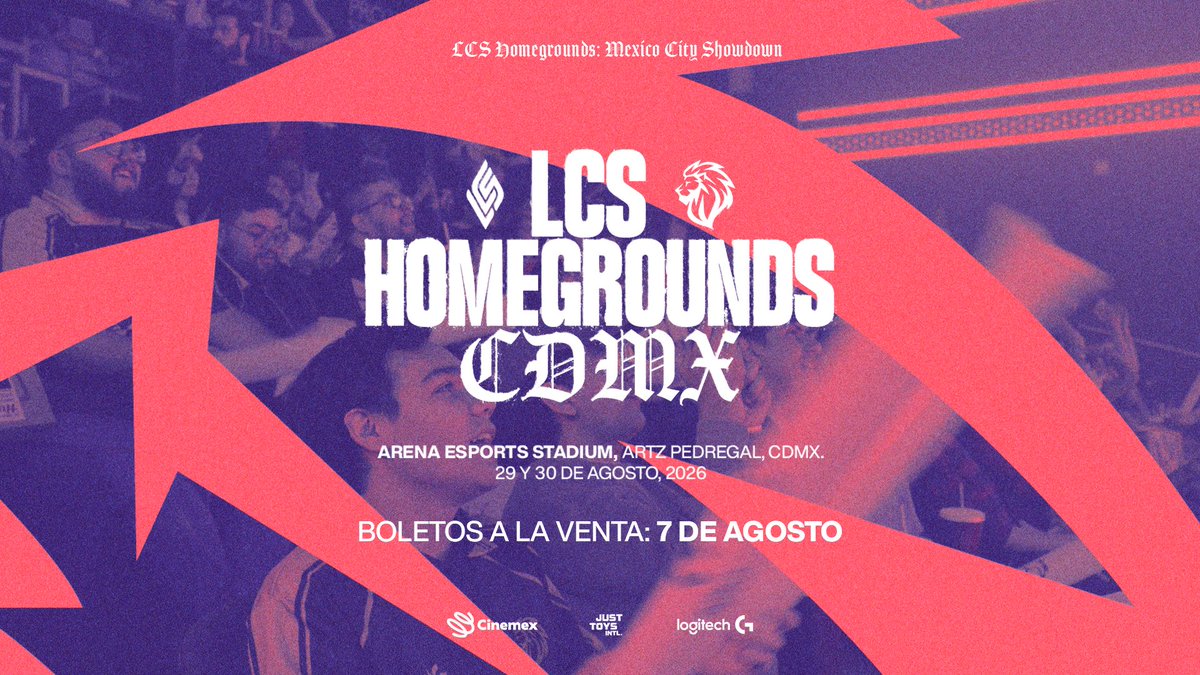LyonLATAM's tweet photo. Prepárense. Comienza la cuenta regresiva para la #LCS Homegrounds CDMX.

*Venta a través de la página y la app de @Cinemex.
