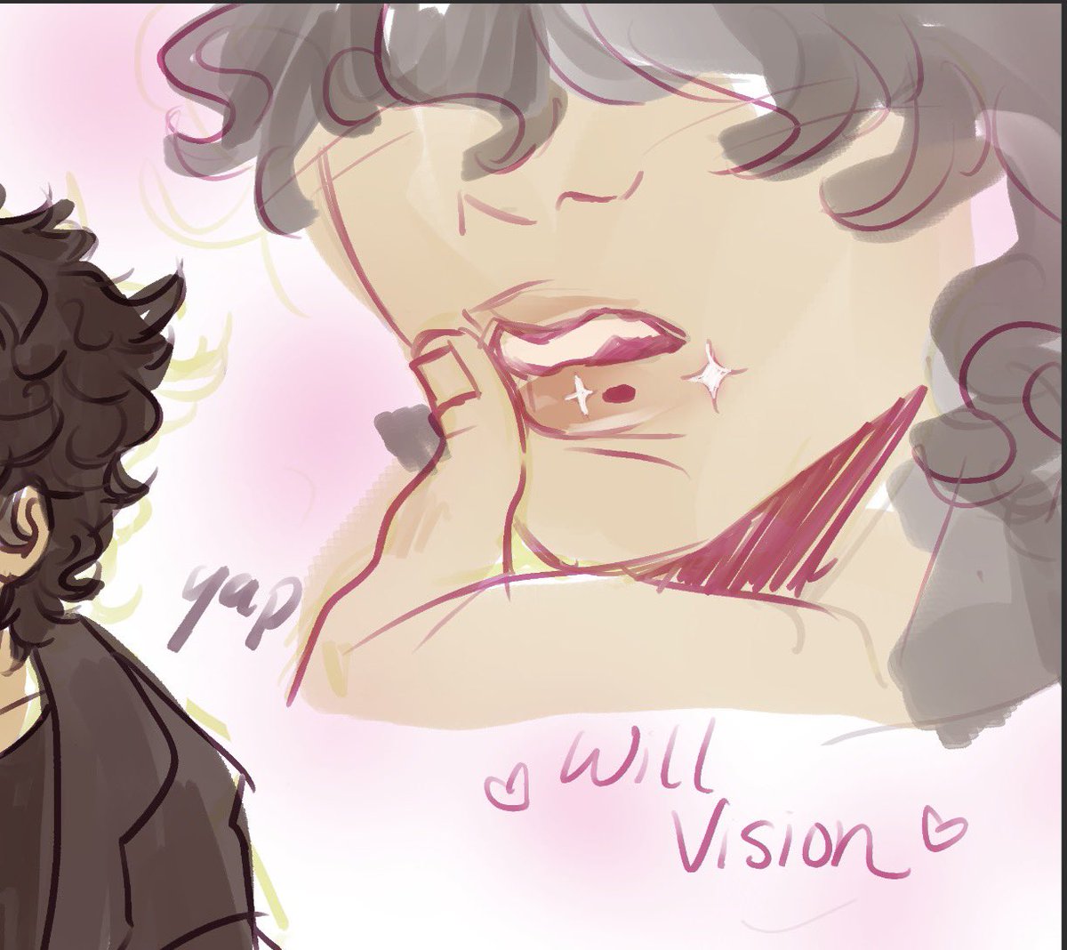 pecchbear's tweet photo. the nico di angelo lip mole saga https://t.co/tIEC0fR35v