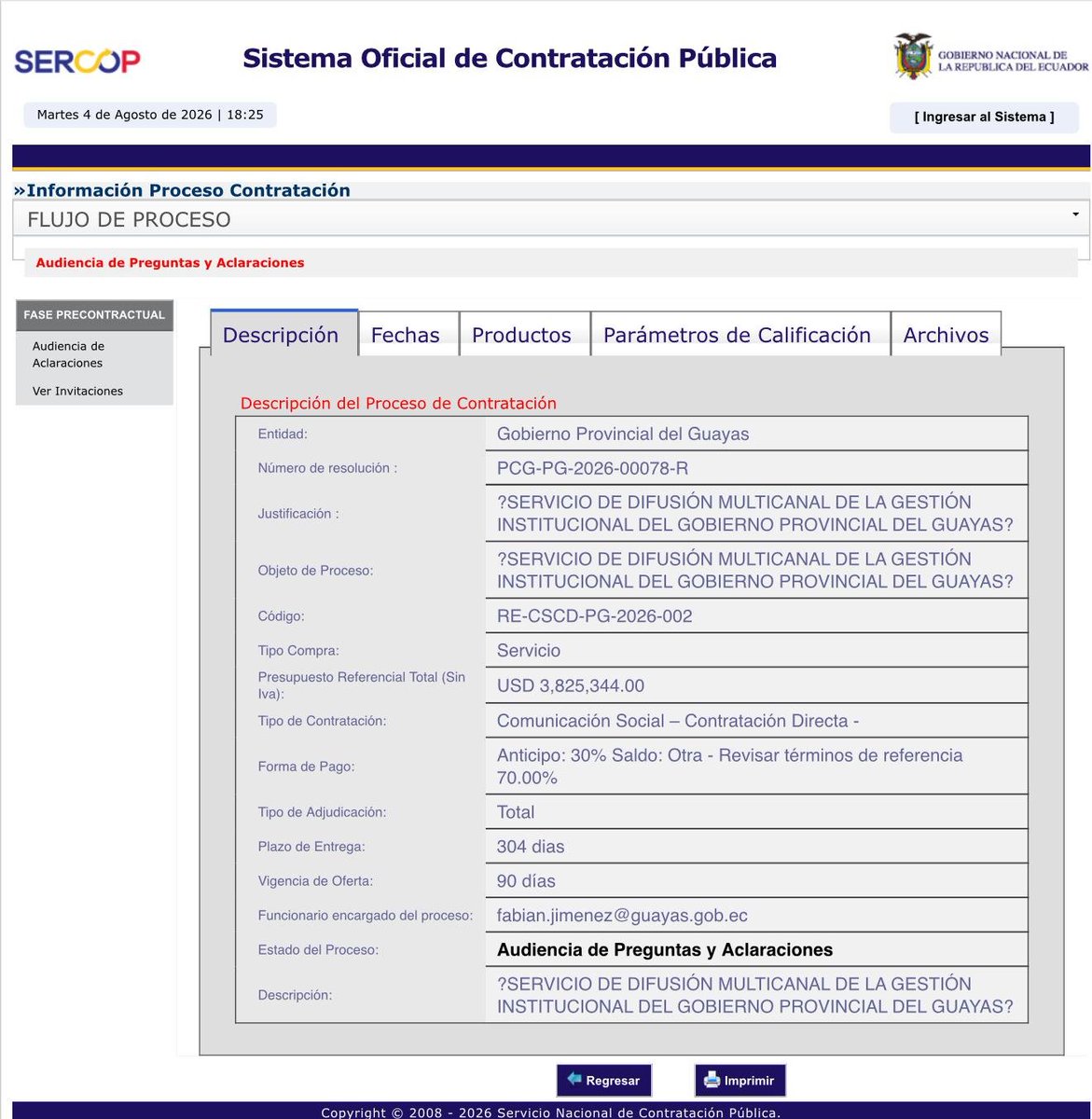 Danielsalcan_'s tweet photo. Aunque no lo crean, la Prefectura del Guayas anuncia que gastarán casi 4 millones de dólares en un solo contrato de publicidad, en pleno fenómeno del Niño. Ni Marcela en sus tres años juntos gastó tantos millones en pauta ¿Es que acaso con esto financiarán la campaña de Guschmer? https://t.co/FZrQNXYnvW