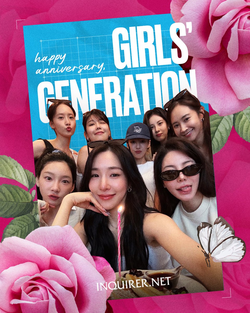 inquirerdotnet's tweet photo. Nineteen years later, we're still running Into the New World with you. Happy anniversary, Girls’ Generation! #19YearsWithSNSD https://t.co/woy0BdYORa