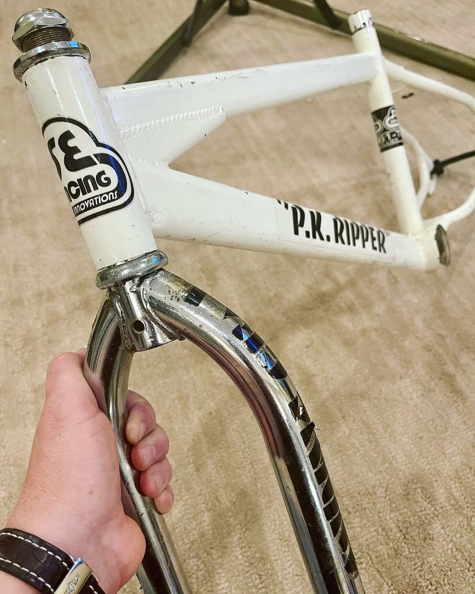 GenXBikes's tweet photo. For sale. $850 shipped. 
1983 Steel P.K Ripper - Made in the 1980s in Thailand. 

PM/DM me if you're interested. 
.
.
.
#pkripper #80s #thailand #SEracing https://t.co/BLCwebX36c