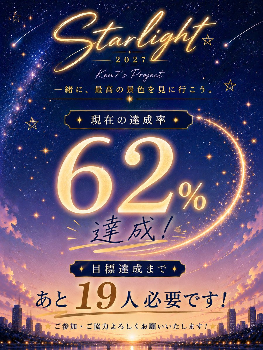 Kens7Project's tweet photo. 【Starlight Ken7's Project】
残り9日です！！
どうかご参加のほどお願いいたします🙇‍♀️

上村謙信くんの応援企画受付をしております。
詳細をよく読んでお申し込みをお願い致します。

お申込🔗 https://t.co/pAsTdIPpHr

 #上村謙信 https://t.co/JDJ0teqDht
