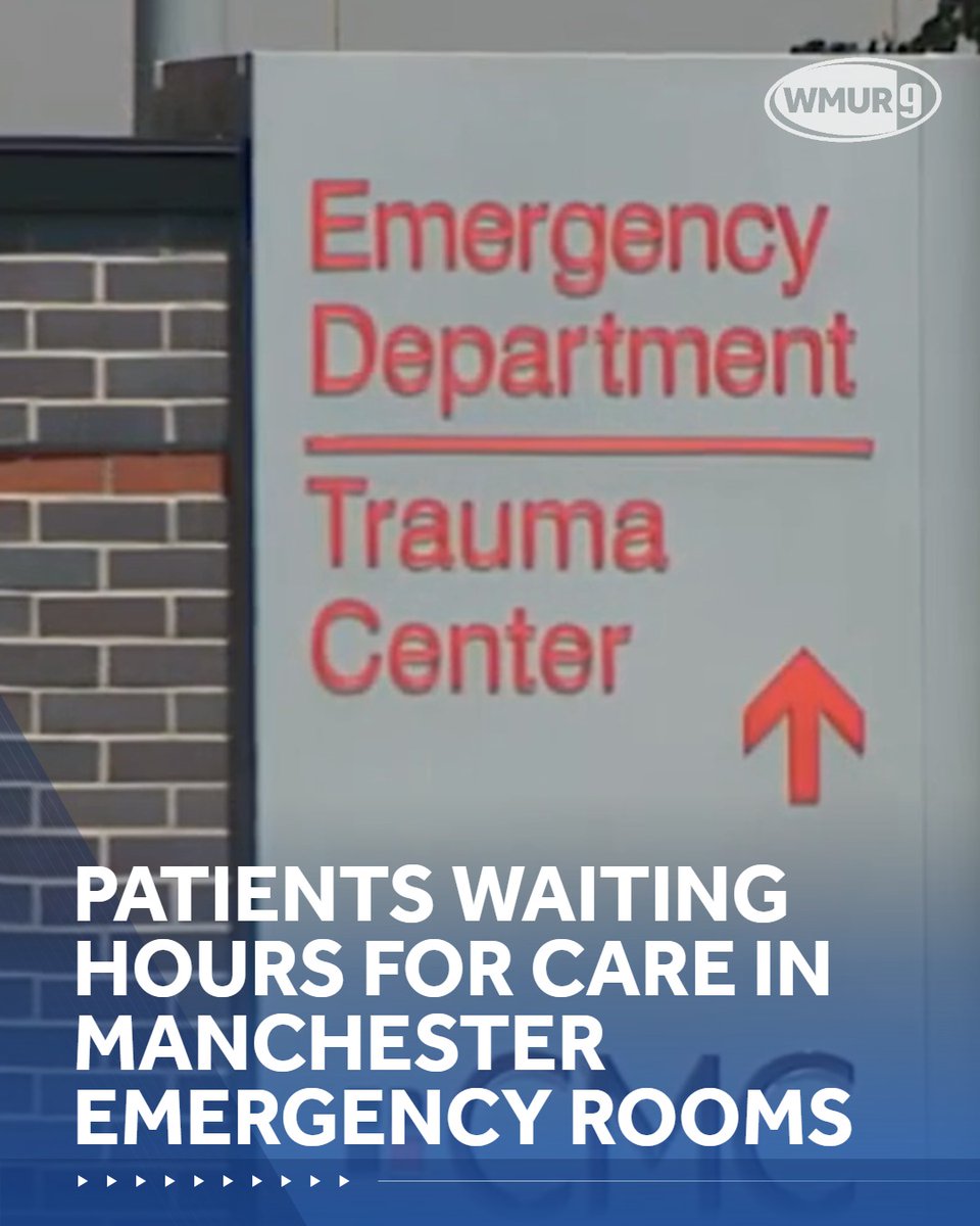 WMUR9's tweet photo. Patients are reporting waiting hours above the national average for care in Manchester emergency rooms. https://t.co/fT9M2CteMg https://t.co/4DE7Zd8mDk