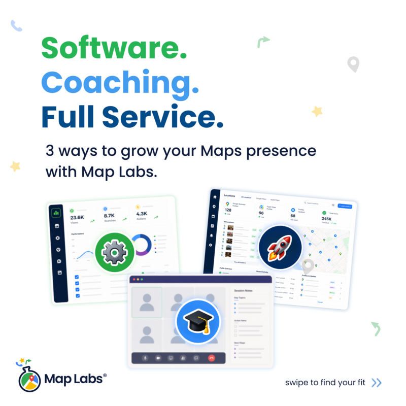 GetMapLabs's tweet photo. The businesses getting the most calls and customers from Google & Apple Maps aren't lucky.
They manage their profile like the asset it is - while everyone else leaves it on autopilot.
3 ways to grow yours with Map Labs ๐ https://t.co/fRn6JEt2OB
#MapsMarketing #MapLabs #Marketing2026 #LocalSearchMarketing #GoogleBusinessProfile