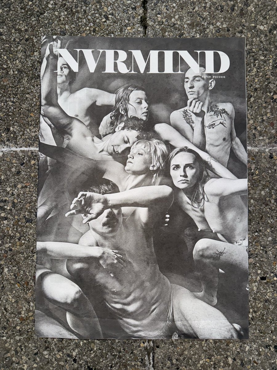 Mottobooks's tweet photo. NVRMIND paper - DECADANCE
Dmytro Komissarenko, Yarik Yanchuk, Daniik Yasinev (Eds.)

NVRMIND paper is an independent print publication where monochrome aesthetics serve as a common denominator for various cultural forms. It is more than a mere collection of images and texts; it is a visual anthology capturing distinct perspectives within contemporary art — photography, cinema, music, and fashion — through the prism of the author’s personal experience.