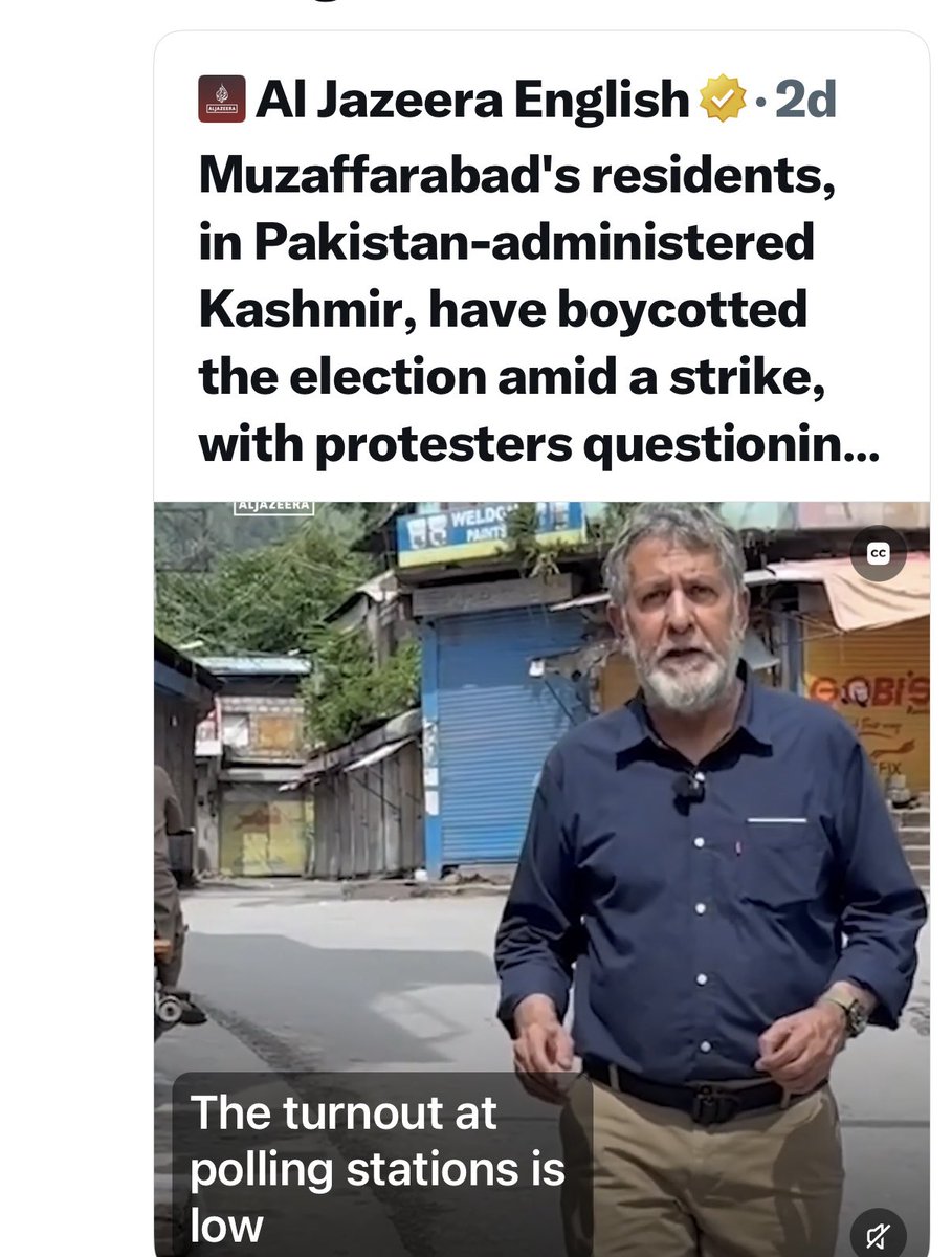 NdmEhsan's tweet photo. “When journalist Kamal Haider from Al-Jazeera @AJEnglish reported honestly about the elections,Pakistan banned Al Jazeera.Internet access in Azad Kashmir has also been cut off. In this manner,the boundaries of cruelty have been exceeded.”
Mr. Altaf Hussain
Founder & Leader of MQM
-
@AltafHussain_90
@OfficialMQM 
@OfficialAPMSO_ 
-
@AJEnglish @AJENews @AJArabic @cnnbrk @BBC @BBCWorld @BBCBreaking @cnni @dw_urdu @BBCUrdu @voaurdu @USAUrdu @amnesty @hrw @HRCP87 
@StateDept @FCDOGovUK @mfa_russia @MFA_China @francediplo_EN @GermanyDiplo @MofaJapan_jp @KSAMOFA @mofauae 
@OfficialDGISPR 
@ImranKhanPTI 
@CMShehbaz @NawazSharifMNS @MaryamNSharif @BBhuttoZardari @NaeemRehmanEngr @MoulanaOfficial @sakhtarmengal 
@HassanNisar @mujibshami1 
@HamidMirPAK @AajKamranKhan @shazbkhanzdaGEO  @asmashirazi @MazharAbbasGEO  @xadeejourno @WusatUllahKhan @SaleemKhanSafi 
@suhailswarraich @FrontlineKamran @soldierspeaks
