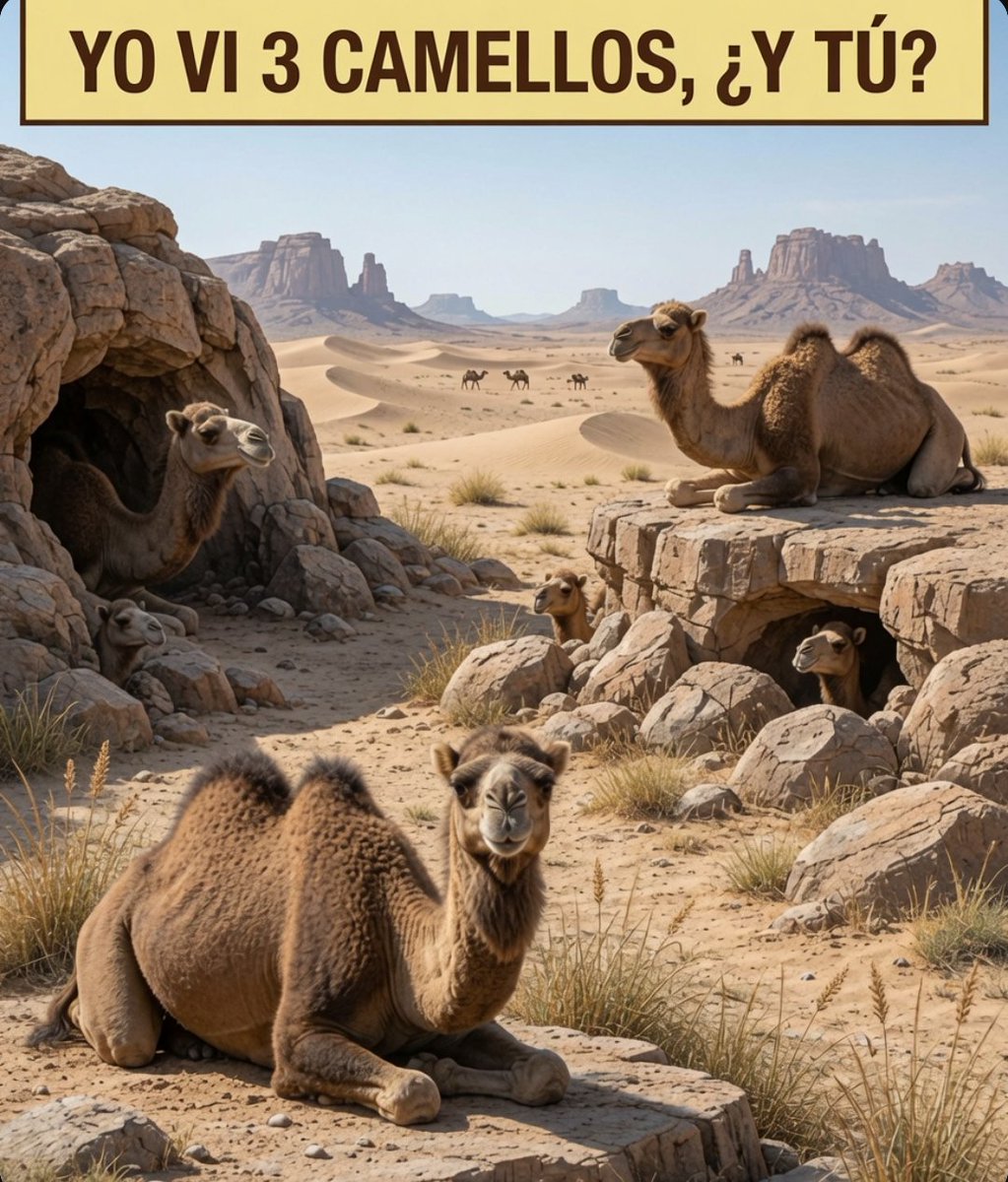 DiegoRoyet29's tweet photo. Yo vi 3 camellos, ¿Y tú? https://t.co/KUDxJ0TU4N
