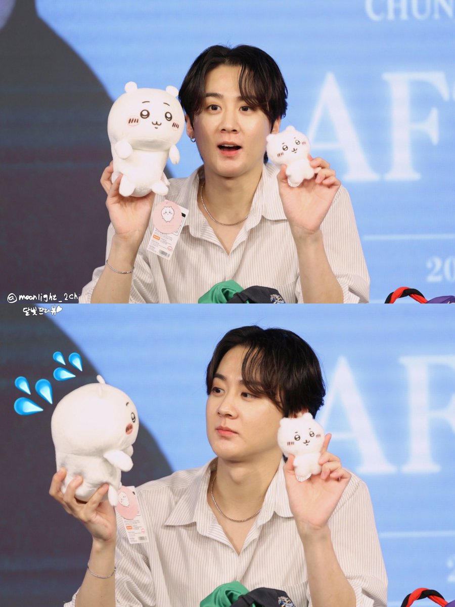 moonlight_2ch's tweet photo. [PREVIEW] 260802 2026 𝘾𝙃𝙐𝙉𝙅𝙄 𝙅𝘼𝙋𝘼𝙉 𝙁𝘼𝙉𝙈𝙀𝙀𝙏𝙄𝙉𝙂 𝙄𝙉 𝙏𝙊𝙆𝙔𝙊 『𝙍𝙀 : 𝙋𝙇𝘼𝙔』 after party 2부 특전회 - 한국식 사인회

음....🤔
치이카와두 귀엽지만.....
내눈엔 아무리 봐도 가운데 다람쥐씨가 제일 귀엽네😌💜

#틴탑 #천지 #이찬희 #TEENTOP #CHUNJI #LEECHANHEE https://t.co/vssGeOANlA