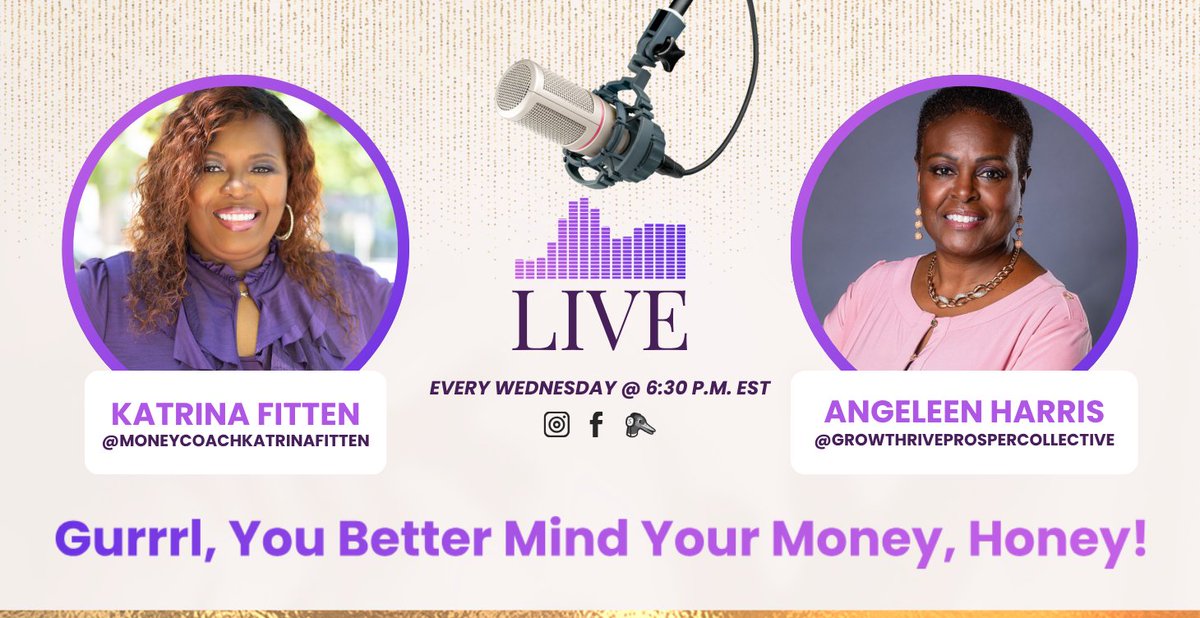 AngeleenHarris's tweet photo. Join me LIVE every Wednesday at 3:30 PM PT with funding queen Katrina Fitten on #Facebook.

Tag your business besties and bring your notepad.

https://t.co/gQDCJ8fTMd

#gtpc #gybmymh #growthriveprosper #facebookpost #InstaPost https://t.co/Hv6Y1O0awh