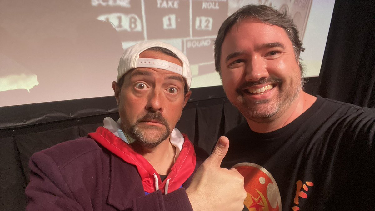 adampaulclark's tweet photo. Day 198 reminding @ThatKevinSmith about his Nov. ‘21 promise to put me in a project. I live in LA now so please let me audition to prove I’m worthy of a larger role and/or let’s meet to discuss maybe collaborating! You won’t be sorry! #KevinSmith #RememberThisFace #PutMeInAThing https://t.co/6fbMXYDBaM