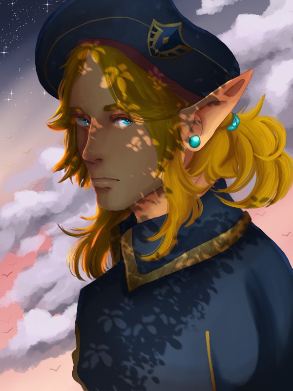 crow_crescent's tweet photo. Commission redo piece for a friend  its Link from #breathofthewild #botw https://t.co/KvmoIcJdXi