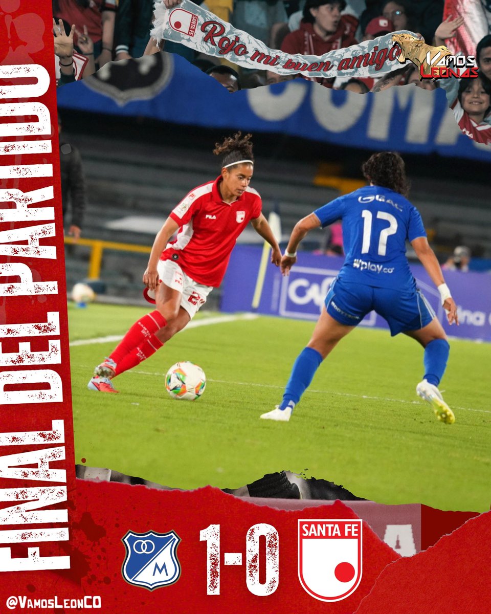 VamosLeonCO's tweet photo. Finaliza el encuentro en el Campín 🏟️ https://t.co/D5vKQwZ0i4