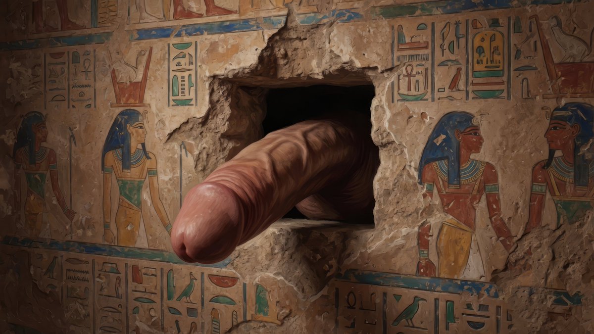 ApolloDelights's tweet photo. You just broke into an ancient Egyptian tomb, and this is what you see!
 
❤️‍🔥Fanvue &amp; Support link in bio 🙏
  #gay #ancientegypt #aiporn #bigcock https://t.co/Qpyy2ATfCz