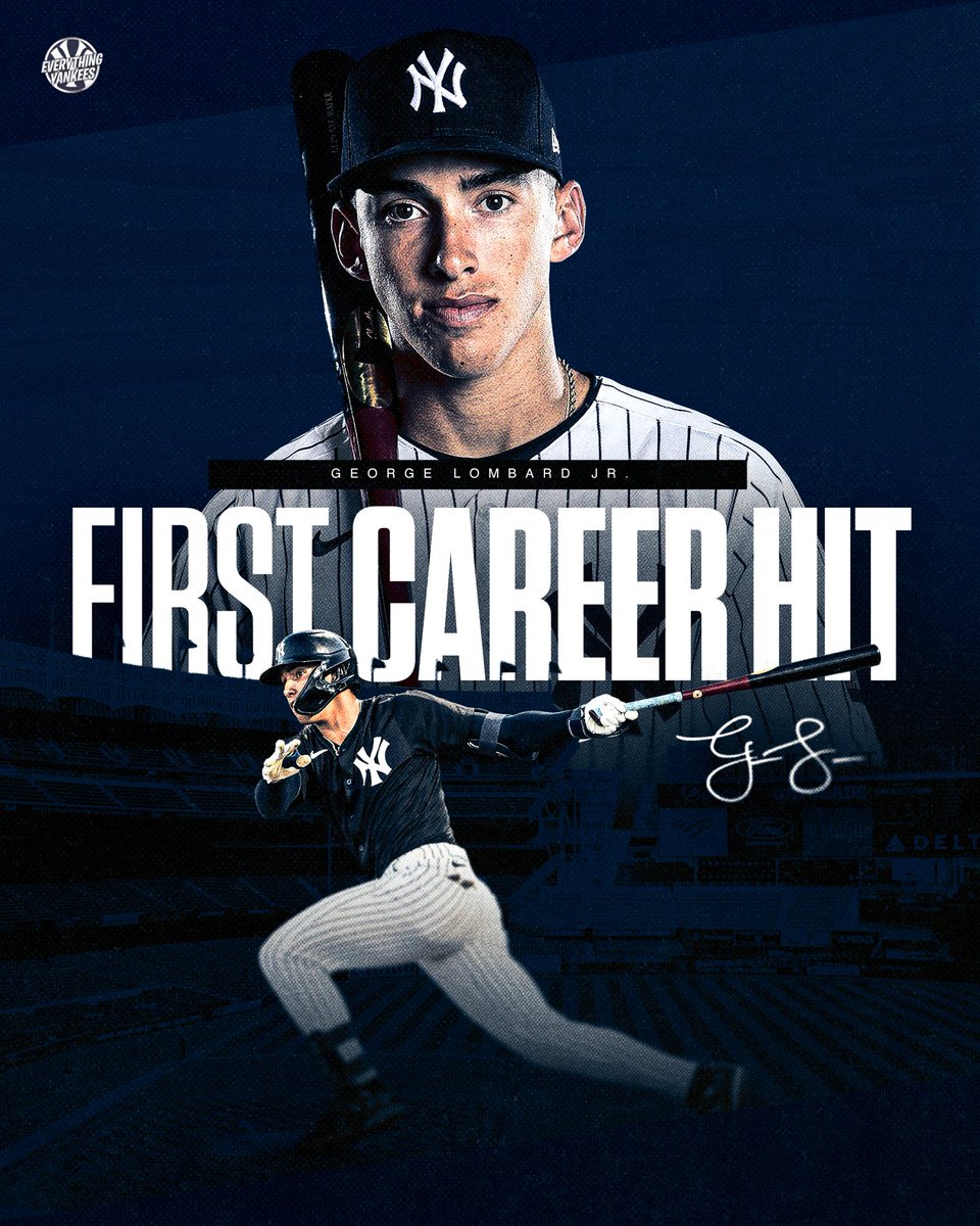 eyyankees's tweet photo. GEORGE LOMBARD JR HOMERS FOR HIS FIRST HIT!

CONGRATS TO THE KID 🔥 @georgelombardjr https://t.co/IFAM0xGfyi