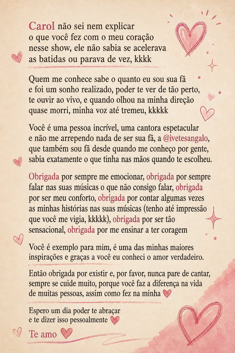 ACFM_Elop's tweet photo. @carolbiazin Você é surreal e ser sua fã foi uma das melhores escolhas que fiz na vida ❤️

#CarolBiazin #NemTaoPoucoAssim #Campinas #Show #Reels https://t.co/7rpkvUsVEh