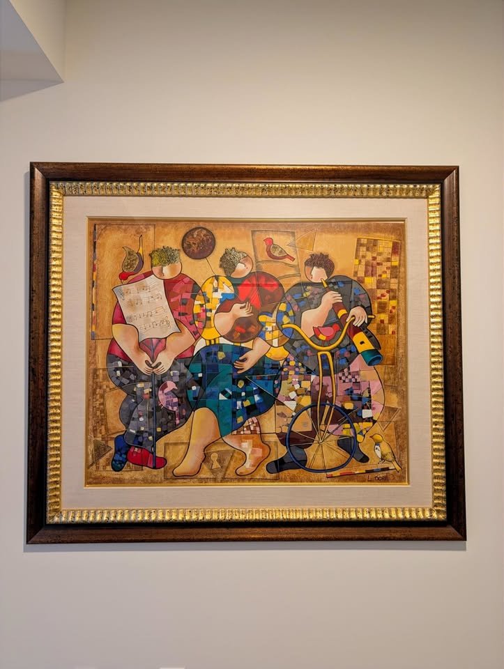 aupetitcoquin's tweet photo. I've had this beautiful artwork hanging in my #Toronto homes for years, but it's become necessary to switch things up & say goodbye to make way for new.
#TorontoArt #Art #DoritLevi #Jewish #JewishArt #KofflerArts @UJAFederation
https://t.co/fukD9BJ2Q3 https://t.co/d3EFQc25Jb